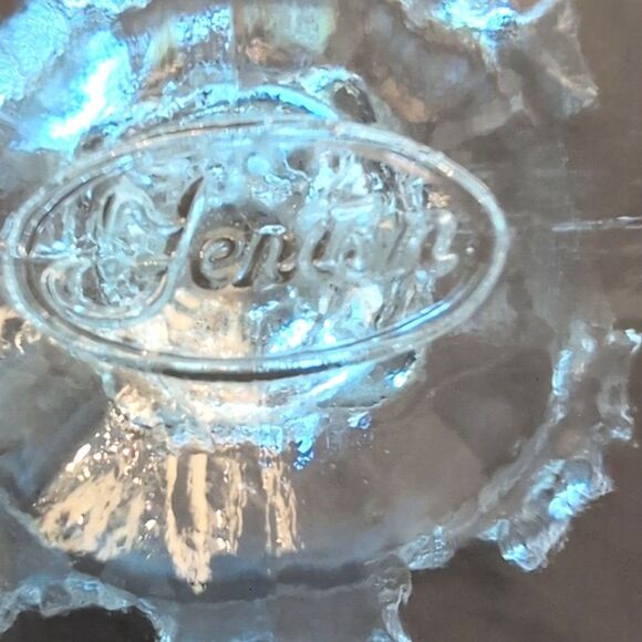 Vintage Fenton Glass Floral Crimped Ruffle Edge Compote Pedestal Candy Dish - Picture 5 of 10